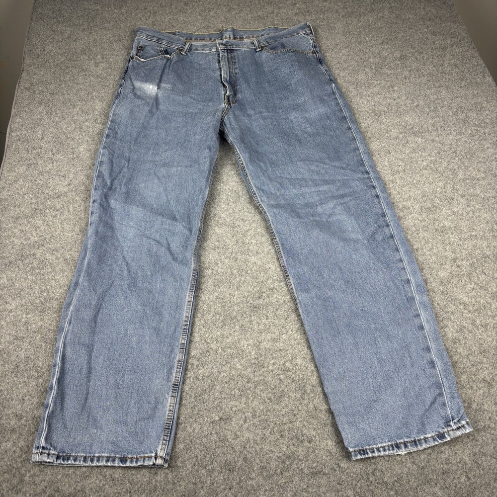 Levi's 550 Jeans Mens 42x34‎ (Fits 40x32) Relaxed Fit Light Wash Workwear Denim